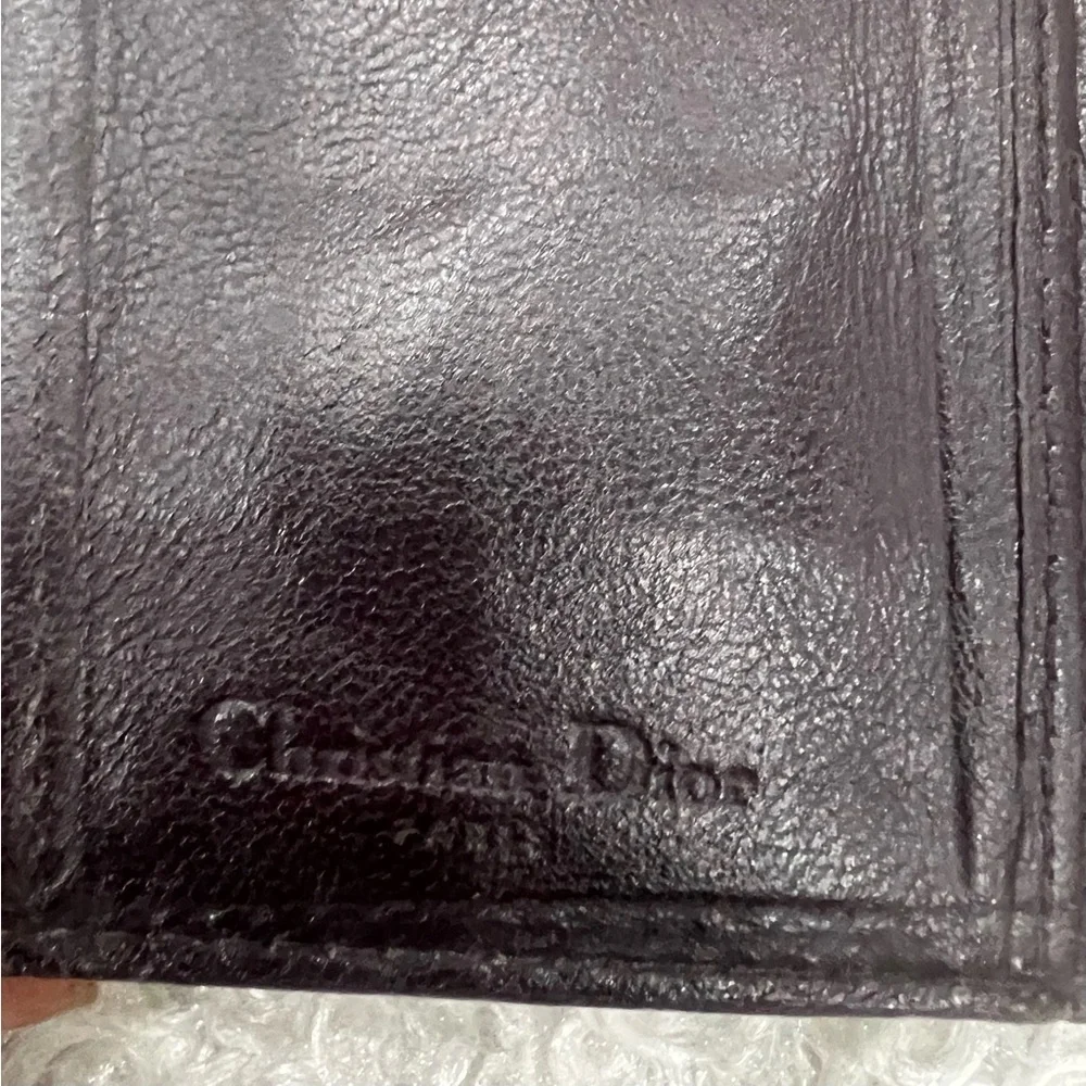 Christian Dior Black Patent Leather Wallet